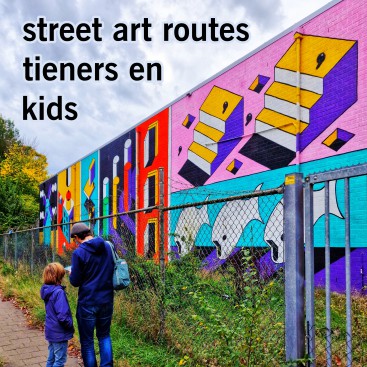 De leukste street art routes voor kinderen en tieners. Wij zijn gek op street art routes. Het is een leuke creatieve manier om te wandelen met kids. En er komen steeds meer leuke street art routes bij. In dit artikel verzamelen we de leukste street art routes voor kinderen en tieners.