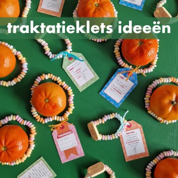 Traktatieklets kaartjes: leuke ideeën. Het is een van onze favoriete traktatie ideeën: traktatieklets kaartjes van Gezinnig. Daarom vind je hier leuke ideeën met deze traktatieklets kaartjes.