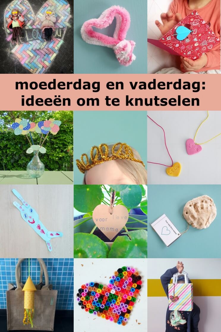 Moederdag en Vaderdag: ideeën om te knutselen. Het is alweer bijna Moederdag en Vaderdag, dus wij gingen aan de slag met toffe ideeën om te knutselen. Want een leuk knutselwerkje is natuurlijk het allerleukste cadeau voor papa en mama.