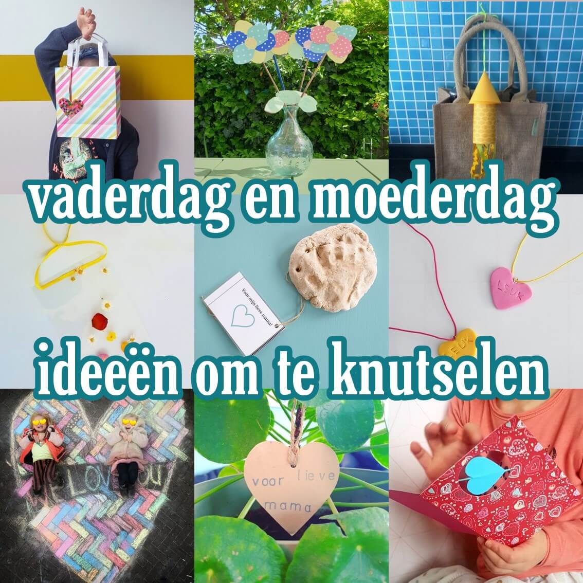 Moederdag en Vaderdag: ideeën om te knutselen. Het is alweer bijna Moederdag en Vaderdag, dus wij gingen aan de slag met toffe ideeën om te knutselen. Want een leuk knutselwerkje is natuurlijk het allerleukste cadeau voor papa en mama.