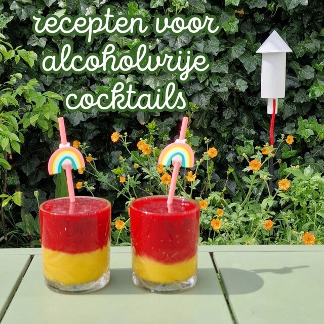 Recepten alcoholvrije mocktail drankjes voor ouders én kinderen. Onze kids vinden het super gezellig om samen te borrelen, met fijne hapjes en drankjes. Dus ben ik altijd op zoek naar lekkere en feestelijke borrel drankjes voor het hele gezin. Dit zijn onze favoriete recepten voor alcoholvrije mocktail drankjes voor ouders én kinderen.