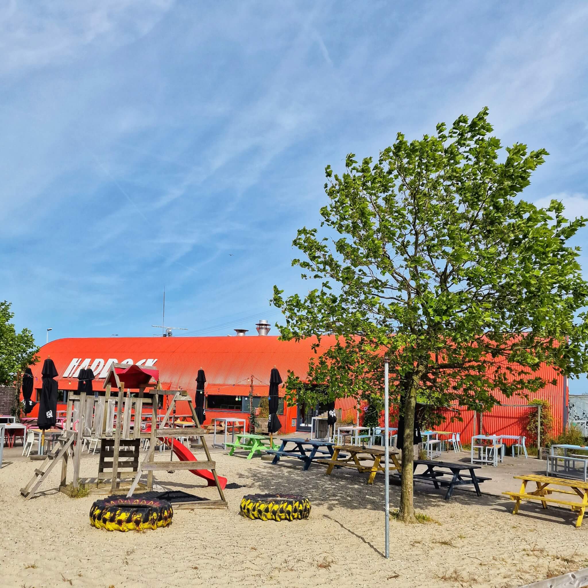 Restaurant Haddock Amsterdam speeltuin, speelhoek, voetbalveld Leuk met kids