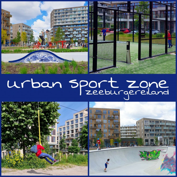 Urban Sport Zone Amsterdam: skatebaan, sportvelden en speeltuin. Ken je de Urban Sport Zone op Zeeburgereiland op IJburg in Amsterdam al? Het is de grootste skatebaan van Nederland, maar er is nog veel meer. Er zijn namelijk ook een speeltuin, sportvelden en leuke restaurants. Een leuk gratis uitje voor wie eens wat anders wil doen in Amsterdam met kinderen en tieners.