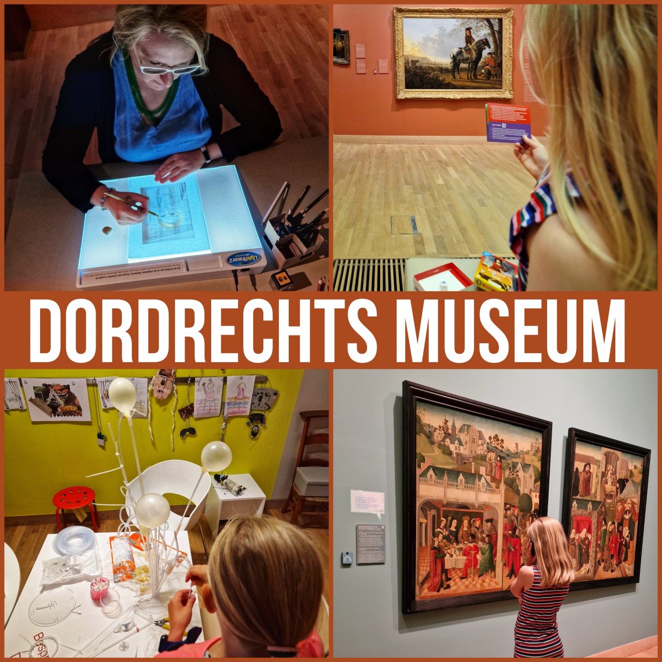 Het Dordrechts Museum met kinderen en tieners. Ben je al wel eens bij het Dordrechts Museum geweest met je kinderen en tieners? Een leuk kindvriendelijk uitje als gezin, zeker als je kinderen van tekenen en van geschiedenis houden! Met een vaste collectie met zes eeuwen schilderkunst, maar ook tijdelijke tentoonstellingen met vernieuwende kunst en leuke workshops. Ook hebben ze een museumdobbelspel en een tekengids. Wij geven je alvast een voorproefje.