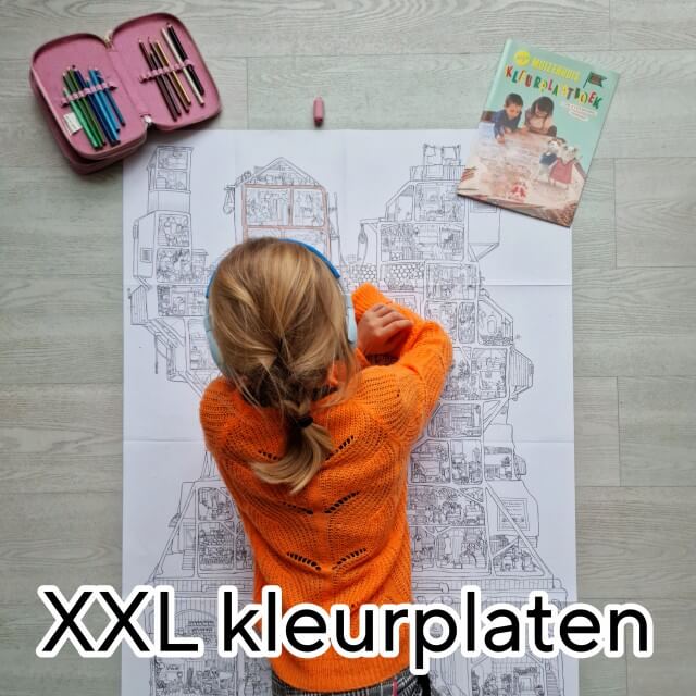 Grote kleurplaten: leuke XL en XXL exemplaren. Op zoek naar een leuk cadeautje voor kinderen? Bekijk dan eens deze grote kleurplaten, er zijn XL en XXL exemplaren.