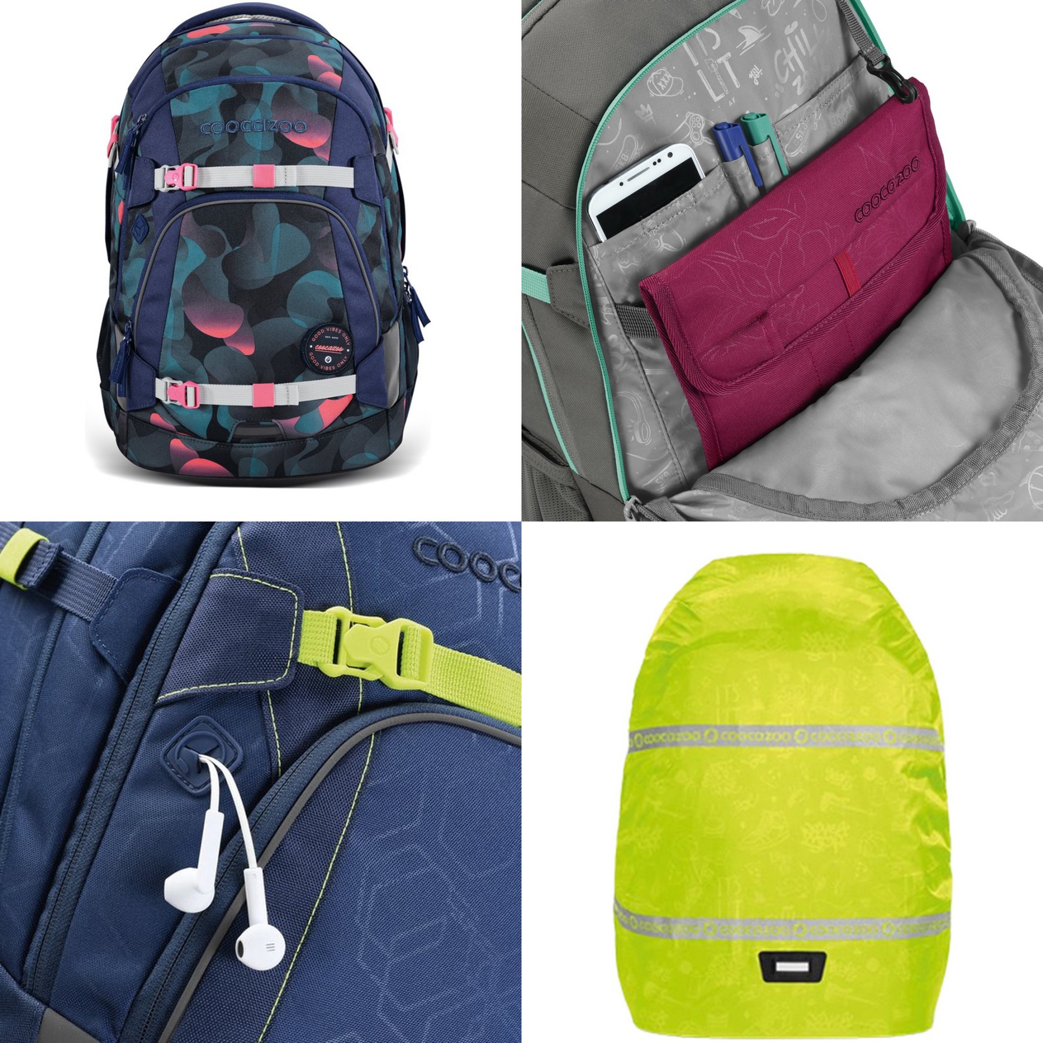 hype school uni casual werk wandelen dag rugzakken voor kinderen jongens meisjes tieners mannen en vrouwen, Multi Disco Luipaard, Eén maat, Casual