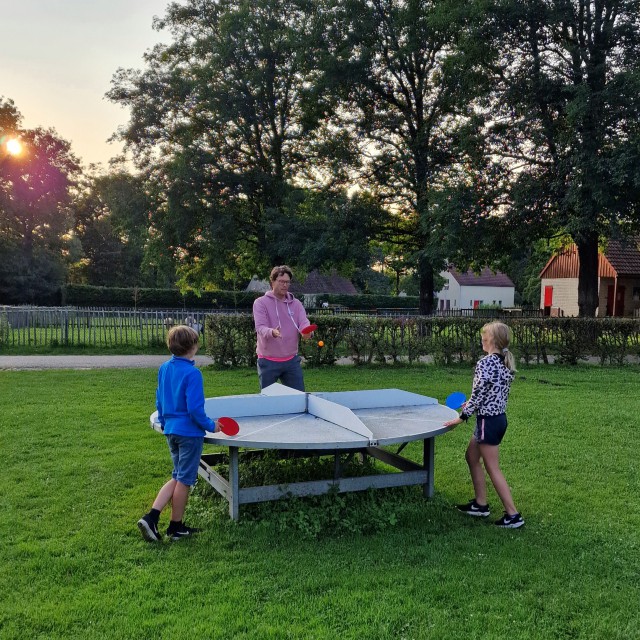 Vakantiepark 't Broekhuijs bij Nijmegen is een goed onderhouden kleinschalig park, met heel veel faciliteiten waar de kinderen blij van worden. Aan het meer is ook de houten speeltuin, met speelkasteel, schommel, wipwap en trampoline. Ook zijn er tafeltennistafels, waaronder een grappige met vier zijden. Ernaast ligt ook een kleine kinderboerderij. Binnen is er voor jonge kinderen ook nog een kleine binnenspeeltuin. Voor tieners is er een ruimte met airhockey, biljart en dartboards.