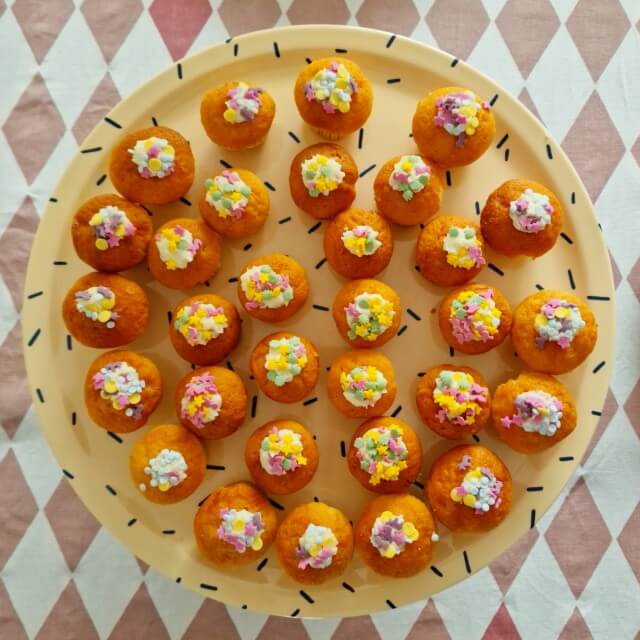 versierde mini cupcakes