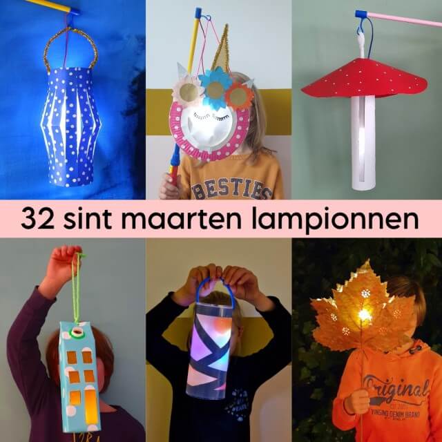 32x Sint Maarten lampion of lantaarn maken: leuke ideeën. Op 11 november is het weer Sint Maarten, dus kinderen maken lampionnen. Als het donker wordt gaan ze zingend met lantaarns of lampionnen langs de deuren en krijgen snoep of fruit. Daarom vind je in dit artikel allerlei verschillende lantaarns, om mee te nemen of om neer te zetten voor het huis, in de tuin of op het balkon. Heel veel leuke ideeën en tips om lampionnen te knutselen.