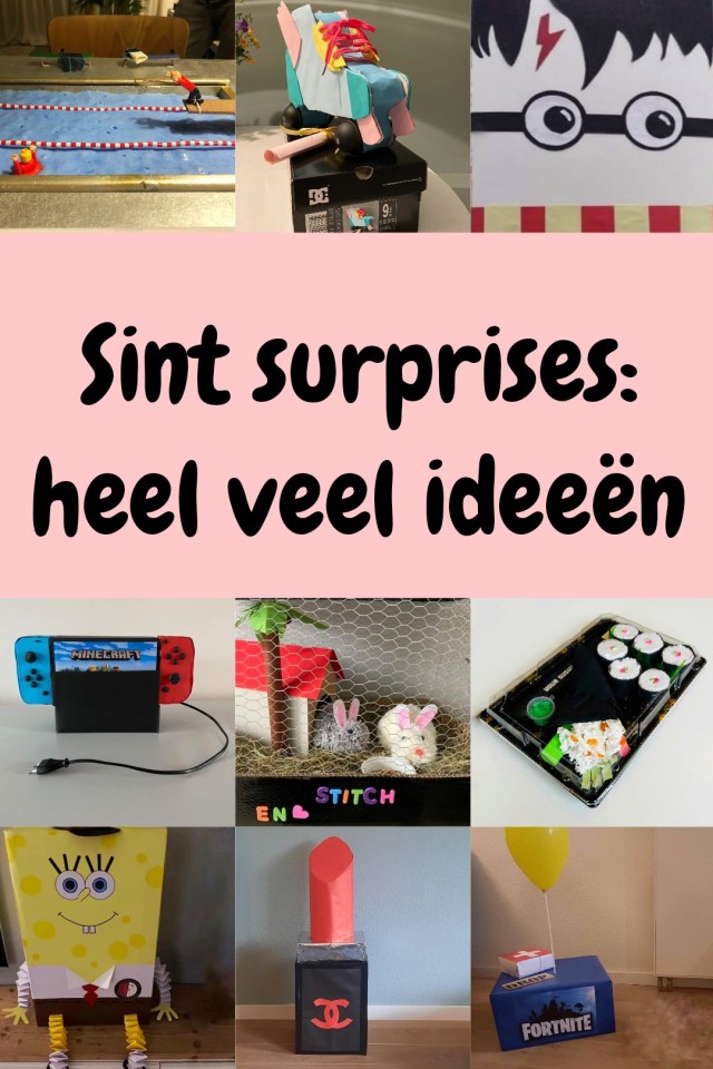 Sinterklaas surprise maken: 87 leuke ideeën om te knutselen. Het is weer tijd om creatief aan de slag te gaan en Sinterklaas surprises te maken. We verzamelen hier leuke surprise ideeën, zowel makkelijke als ingewikkelde surprises. Grappig, toepasselijk, origineel, er zitten allerlei surprises tussen. Voor kinderen, tieners en volwassenen. Kijk je mee voor inspiratie om een toffe Sinterklaas surprise te knutselen?