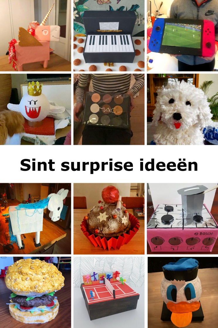 Sinterklaas surprise maken: 87 leuke ideeën om te knutselen. Het is weer tijd om creatief aan de slag te gaan en Sinterklaas surprises te maken. We verzamelen hier leuke surprise ideeën, zowel makkelijke als ingewikkelde surprises. Grappig, toepasselijk, origineel, er zitten allerlei surprises tussen. Voor kinderen, tieners en volwassenen. Kijk je mee voor inspiratie om een toffe Sinterklaas surprise te knutselen?