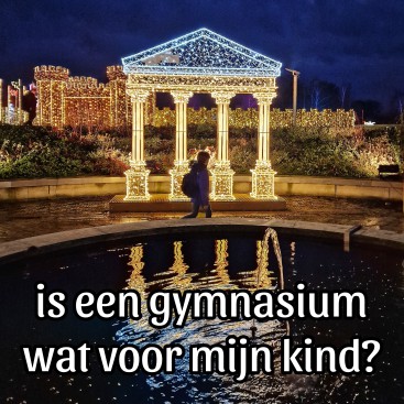 Is een gymnasium wat voor mijn kind? Zo kom je er achter. In groep 7 en 8 moeten kinderen een middelbare school kiezen. Heeft je kind een VWO advies, dan kun je gymnasium of atheneum kiezen. Je vraagt je misschien af: "Is een gymnasium wat voor mijn kind?" Ik ging op zoek naar antwoorden.