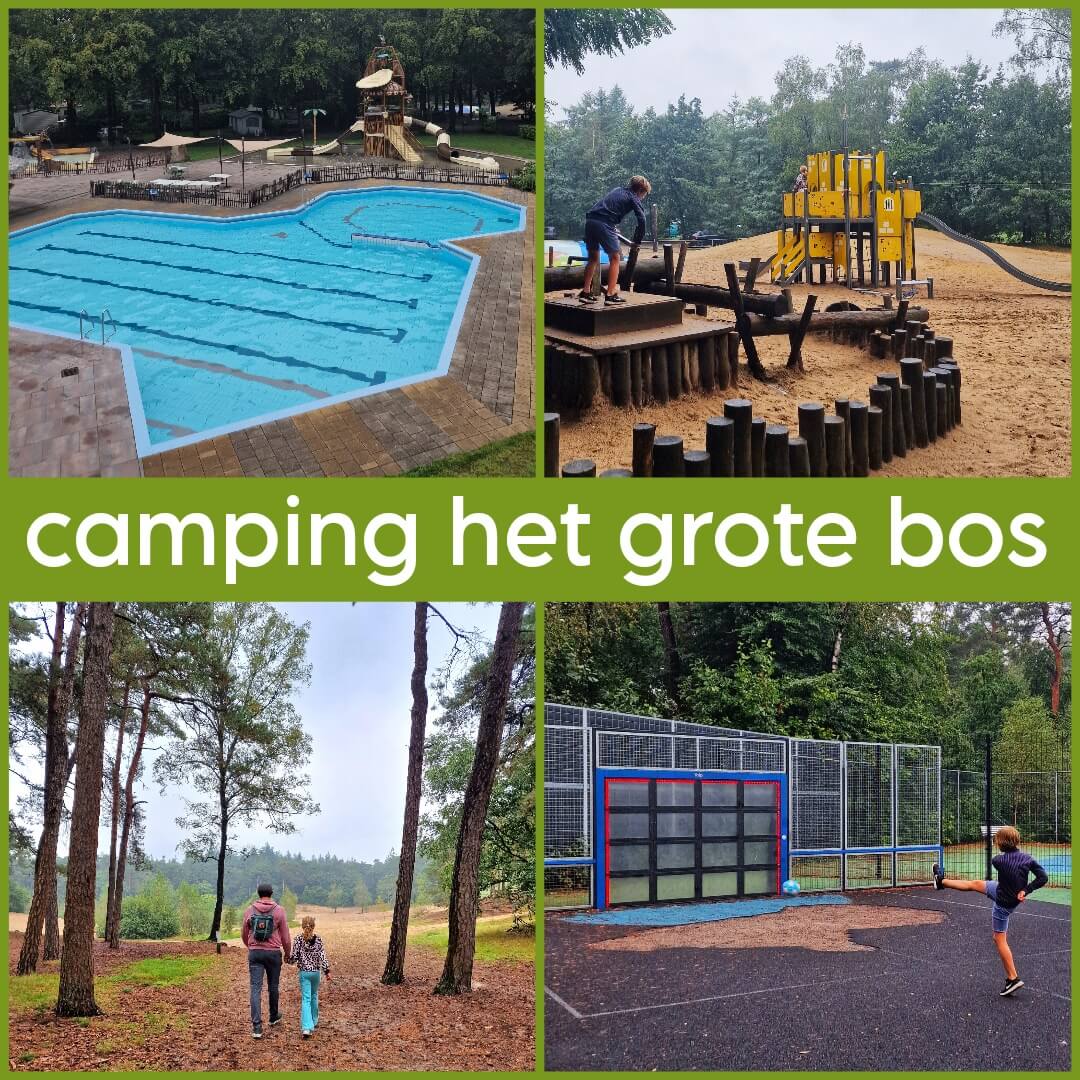 RCN Camping het Grote Bos in Doorn: review met kinderen. Deze RCN Camping het Grote Bos is een mooi vakantiepark. In het bos bij Doorn op de Utrechtse Heuvelrug kun je vakantiehuisjes huren, maar ook kamperen. Voor zowel tieners als jongere kinderen is er veel te doen. Naast een verwarmd buiten zwembad met glijbanen zijn er een heus klimparcours, speeltuinen en sportvelden. Dennis vertelt alles over RCN Camping het Grote Bos in deze review.