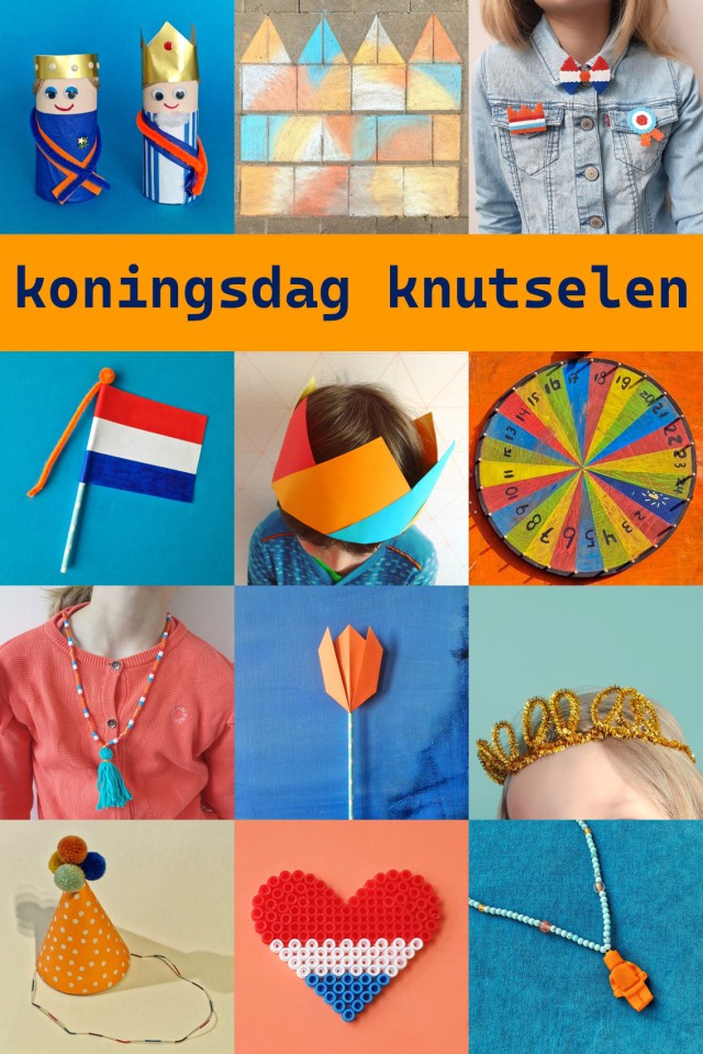 Knutselen voor Koningsdag en Oranje: heel veel leuke ideeën. Ben je op zoek naar ideeën om te knutselen voor Koningsdag en Oranje? We bedachten toffe knutselwerkjes met papier, wc rollen, pijpenragers, strijkkralen, FIMO klei, stoepkrijt en meer. Leuke tips voor peuters, kleuters, kinderen en tieners. Kijk je mee?