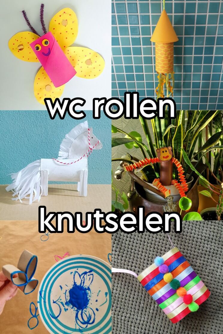 Knutselen met WC rollen: leuke ideeën voor kinderen. WC rollen zijn ideaal om mee te knutselen met kinderen en er zijn zo veel leuke ideeën. In dit artikel verzamel ik onze knutsels met wc rolletjes. Knutsel je mee?