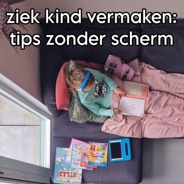 Een ziek kind vermaken: tips zonder scherm. Hoe kun je een ziek kind vermaken zonder televisie, gamen of ander scherm? Bekijk onze tips wat kinderen met griep kunnen doen.