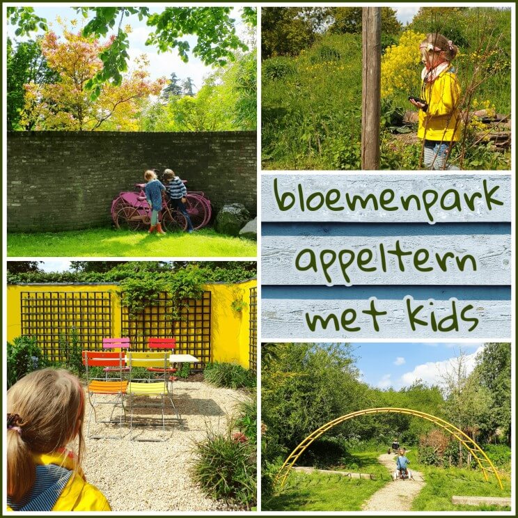 Bloemenpark Appeltern: tuin inspiratie opdoen en kinderen spelen. De Tuinen van Appeltern, ik kende de naam wel, maar had er niet echt een beeld bij en zeker niet als uitje met kinderen. Een paar weken geleden kreeg ik de tip dat het er ontzettend leuk is. Wat een verrassing: je doet er inspiratie op voor je tuin, terwijl je kinderen spelen. Er zijn meerdere speeltuinen, maar ook in de gewone tuinen kunnen ze zich goed vermaken. Een leuk kindvriendelijk uitje op een mooie zonnige dag. Inmiddels heeft dit leuke uitje met kinderen een nieuwe naam: Bloemenpark Appeltern.