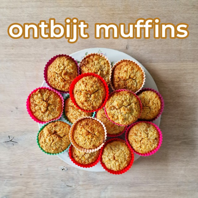 Recept voor ontbijt muffins: gezond en koolhydraatarm. Dit is mijn favoriete recept voor ontbijt muffins, ze zijn gezond en koolhydraatarm. Ook ideaal om onderweg mee te nemen als lunch of tussendoortje.