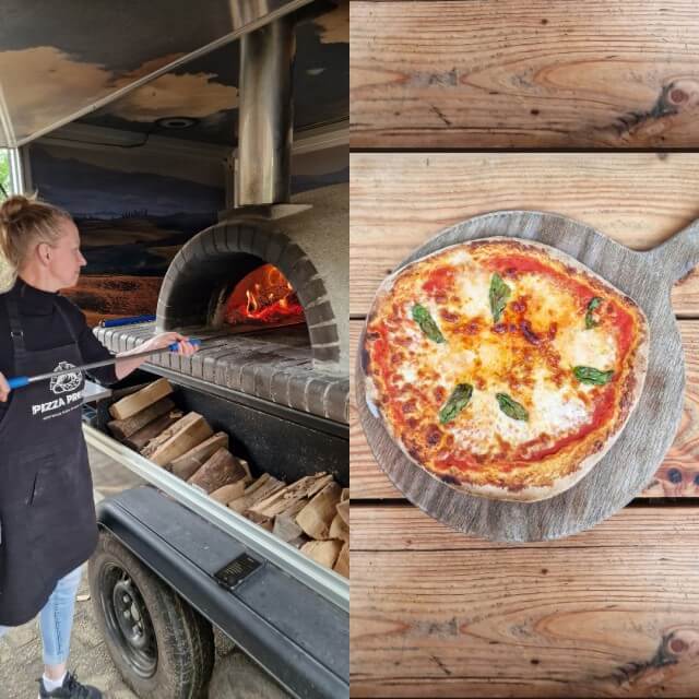 BoerenBed Landgoed Volenbeek review: bijzonder overnachten op de boerderij met kinderen. De dames van BoerenBed vertelden dat pizza avonden een vaste gewoonte zijn op al hun boerderijen. Thea is zelfs naar Italië geweest om pizza te leren bakken. Ze waren heerlijk en er waren maar liefst 6 verschillende pizza's. Ook de verdura met lekker veel groente voor mij!