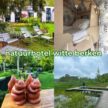 Natuurhotel Witte Berken op de Veluwe: overnachten met kinderen. Cathelijne ontdekte een fijn hotel voor een paar nachtjes op de Veluwe. Natuurhotel Witte Berken ligt midden in het bos, heerlijk om hier te overnachten met kinderen.