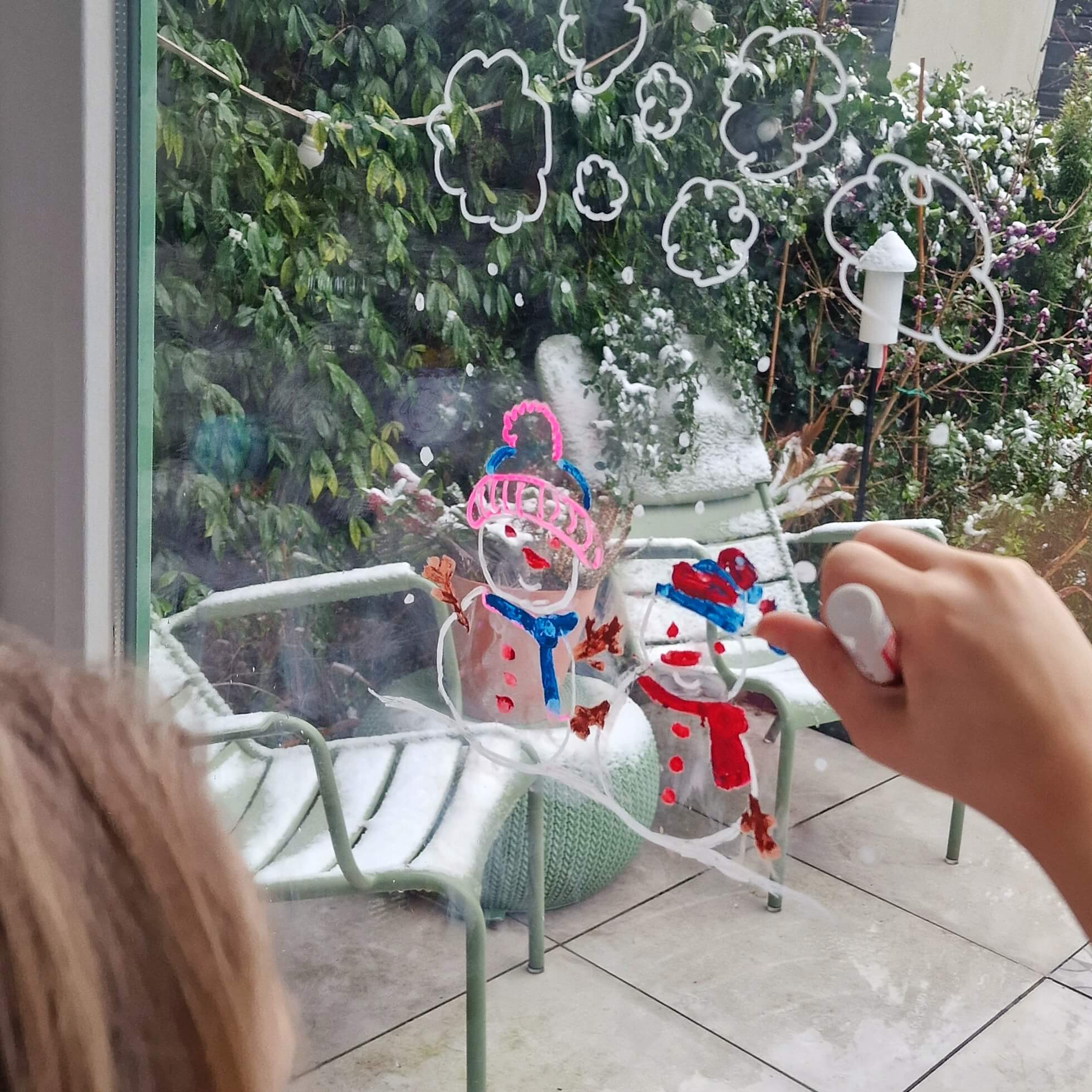 Winter knutselen met kinderen als het buiten koud is: leuke ideeën. Sneeuwpop tekenen