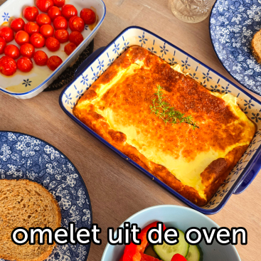 Recept voor omelet uit de oven. Het is makkelijk én lekker, ideaal als je weinig tijd hebt om te koken. Dit recept voor omelet uit de oven maken we al jaren.
