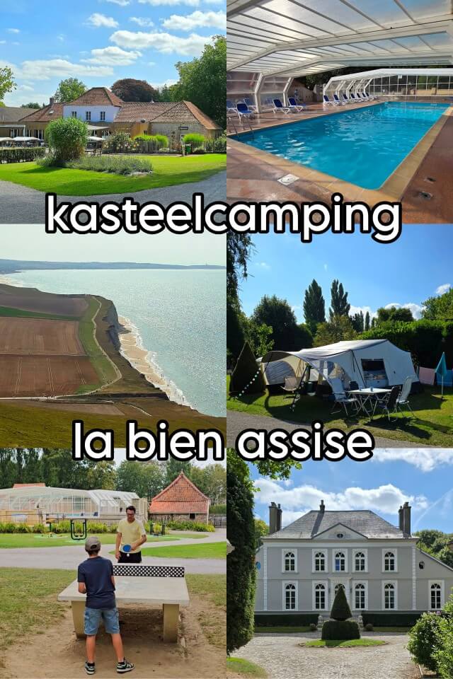 Review kasteel camping la Bien Assise in Noord Frankrijk, leuk met kinderen en tieners. Een plek om te onthouden: kasteel camping la Bien Assise in Noord Frankrijk. Met ruime kampeerplekken in de kasteeltuin, een zwembad met glijbaan, speeltuin en sportfaciliteiten. Vergeet niet een uitstapje naar de mooie Opaalkust te maken.