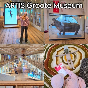 ARTIS Groote Museum laat de relatie zien tussen de mens en de rest van de natuur. Het iconische nijlpaard Tanja neemt je mee in een speurtocht en audiotour. Dit interactieve uitje in het centrum van Amsterdam is interessant met oudere kinderen en tieners.