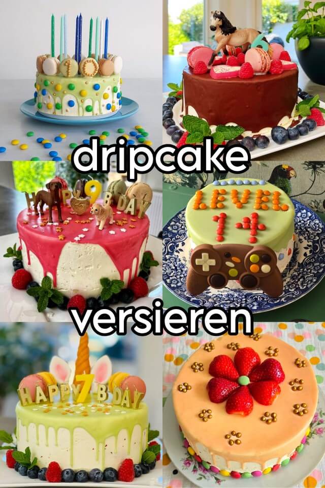 Dripcake versieren: leuke ideeën voor een verjaardagstaart. Ben je op zoek naar een spectaculaire verjaardagstaart die je makkelijk kunt maken? Dan is het ideaal om een dripcake te versieren, leuk voor jongens en meisjes. Daarom laat ik leuke voorbeelden voor kinderen zien, gemaakt met de HEMA dripcake.
