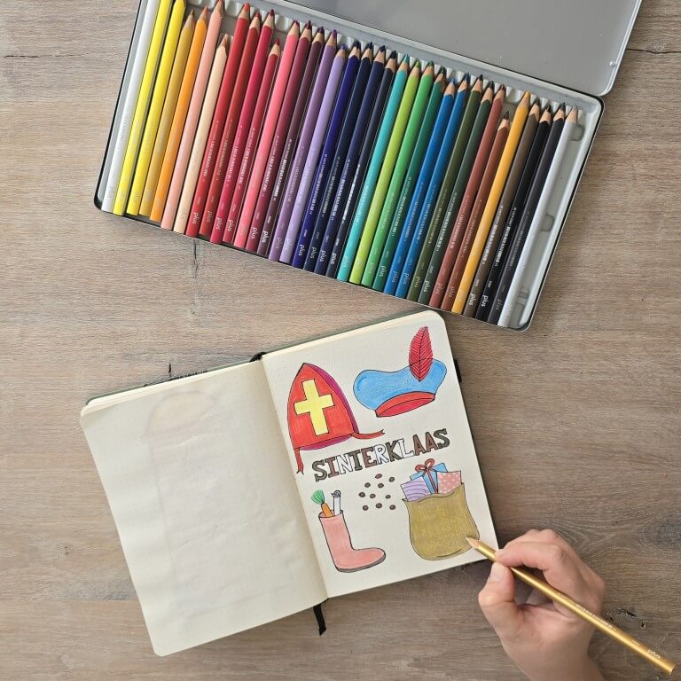 Partituki Feestartikelen voor kinderen. 25 zakjes met trekkoord om in te kleuren en 25 kleurpotloden. Pinata feestdetails voor kinderen. Niet giftig EU gecertificeerd