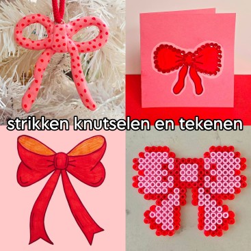Strik tekenen en knutselen: leuke ideeën voor strikken. Op zoek naar een leuk idee om een strik te tekenen en knutselen? Hier vind je leuke knutsels en tekeningen met strikken. Leuk in het najaar en de winter, met Sinterklaas en met kerst. Met ideeën voor peuters, kleuters, kinderen, tieners en volwassenen.