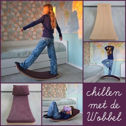 Tienerkamer cadeaus: 10 leuke accessoires en andere spullen. Je kent het Wobbel balansbord misschien wel als houten speelgoed waar kinderen heerlijk hun fantasie op los kunnen laten. Maar er zijn inmiddels ook een Wobbel Large en Wobbel XL voor tieners en volwassenen. Fijn om wobbelyoga mee te doen. De Wobbel is gemaakt van duurzaam geproduceerd hout en ecologisch vilt.