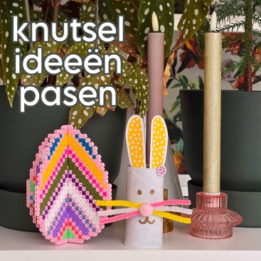 Knutselen voor Pasen: heel veel leuke ideeën met kinderen. Pasen en de lente zijn altijd een goede reden om te knutselen met kinderen. Een paashaas, paaskuiken, lammetjes, paaseieren en nog veel meer leuks. Met gekleurd papier, strijkkralen, pijpenragers, stempels, zoutdeeg, wc rolletjes en andere materialen. Zowel makkelijke ideeën om te knutselen voor Pasen met peuters en kleuters, als moeilijkere tips voor oudere kinderen en tieners.