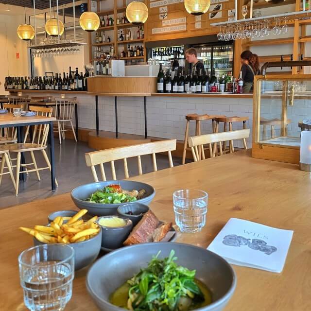 Tussendoor lunchten we fantastisch bij Wils Bakery Café, van de bekende Amsterdamse kok Joris Bijdendijk.