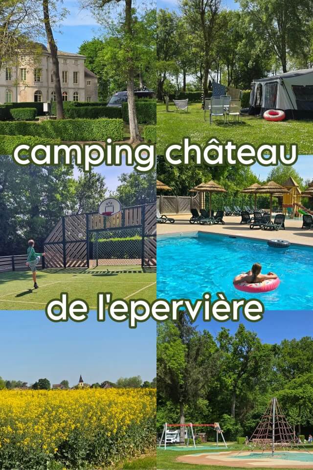 Camping Château de l'Epervière: review kasteelcamping. Castel Camping Château de l'Epervière ligt in midden oost Frankrijk. Deze idyllische kasteelcamping heeft ruime kampeerplekken in de kasteeltuin. Voor kinderen en tieners zijn er een buitenzwembad, binnenzwembad, sportveld en speeltuinen. Bekijk onze review met filmpje.
