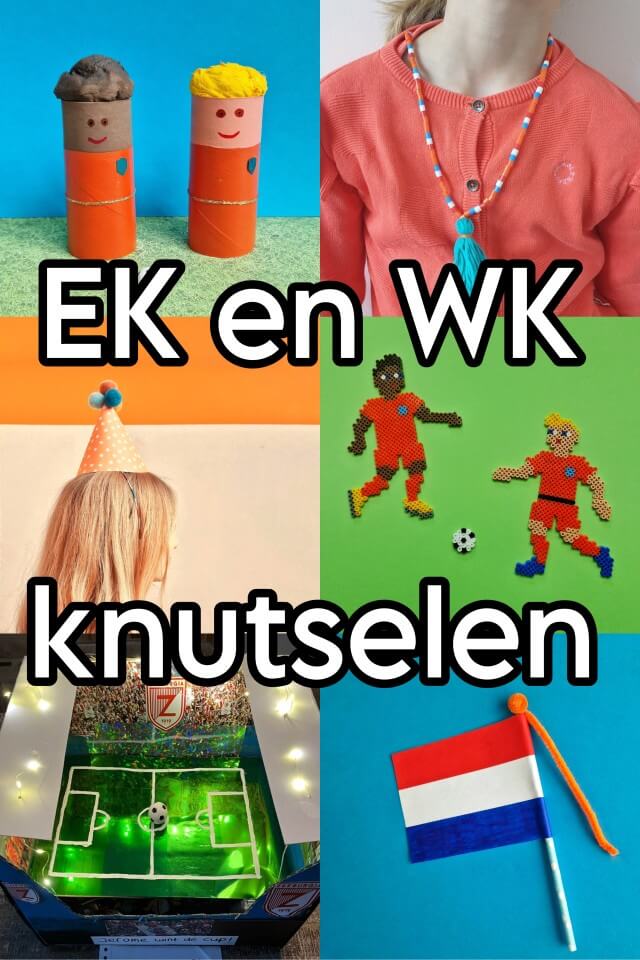 Knutselen voor EK of WK voetbal: leuke ideeën voor oranje. Op zoek naar leuke ideeën om te knutselen voor het EK of WK voetbal? Hier vind je knutsel tips voor voetbal, Oranje en het Nederlands elftal.