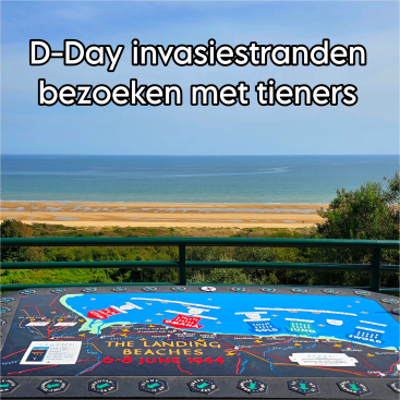D-Day invasiestranden bezoeken met tieners. Als je naar de noordkust van Normandië gaat, kunnen de verschillende invasiestranden je niet ontgaan. De D-Day geschiedenis leeft hier in Normandië enorm. Deze D-Day invasiestranden zijn absoluut de moeite waard om te bezoeken met tieners.
