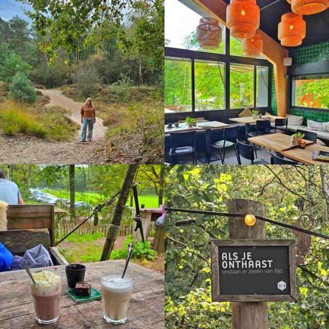 In Lage Vuursche kun je prachtig wandelen bij Buiten in de Kuil, over de hei en door het bos. Vanaf de Kuil van Drakensteyn kun je leuke routes lopen. Bij het restaurant zit je heerlijk in het groen, zowel warm binnen als buiten op het terras.