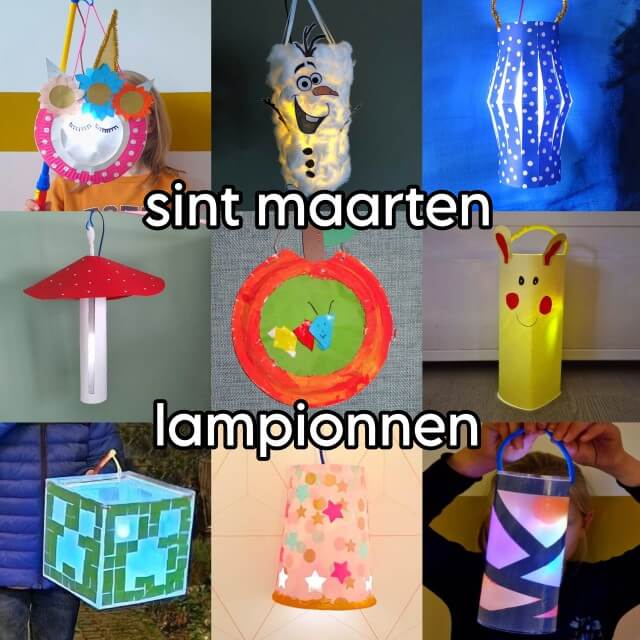 Sint Maarten lampion maken: leuke ideeën om te knutselen. Op 11 november is het weer Sint Maarten, dus kinderen maken lampionnen. Als het donker wordt gaan kinderen met lantaarns of lampionnen langs de deuren, zingen liedjes en krijgen snoep of fruit. Daarom vind je in dit artikel allerlei verschillende lantaarns, om mee te nemen of om neer te zetten voor het huis, in de tuin of op het balkon. Heel veel leuke ideeën en tips om een Sint Maarten lampion te knutselen.